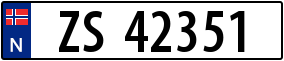 Truck License Plate